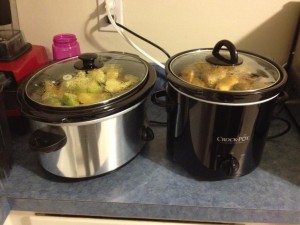 Apple Butter Cooking In Crockpot